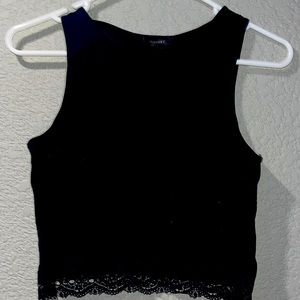Forever 21 Black Lace Top